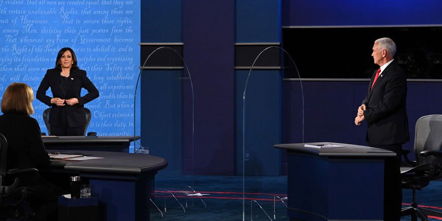 ABD'de iki numaralar Mike Pence ve Kamala Harris karşı karşıya geldi!