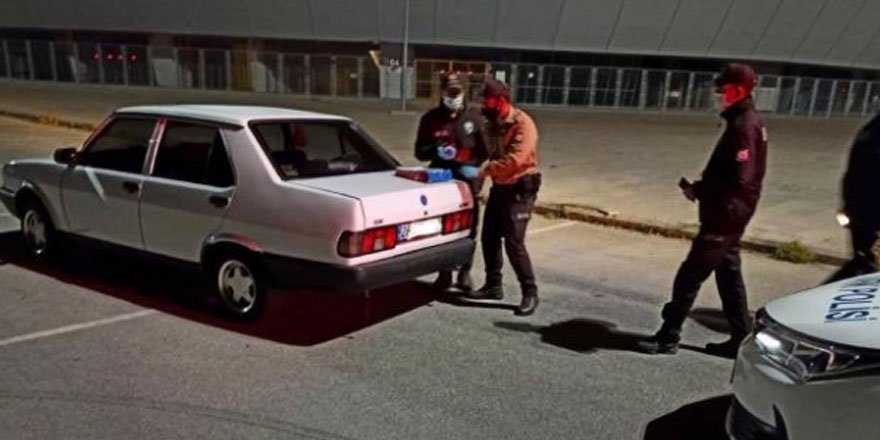 Karantinayı ihlal etti, drift yaparken yakalandı