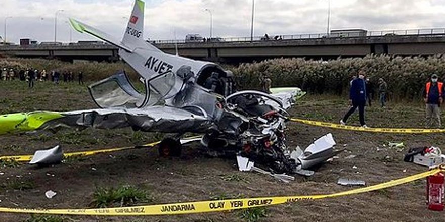 Büyükçekmece'de düşen uçağın pilotundan acı haber
