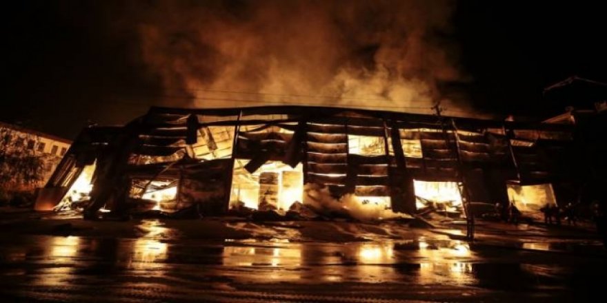 Ankara’da kereste fabrikasında yangın