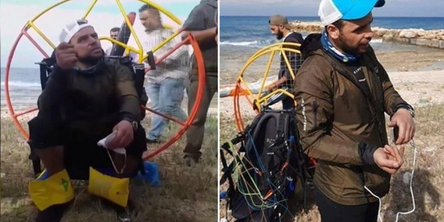 Türk paraşütçü rüzgara kapıldı! Lübnan'a iniş yaptı