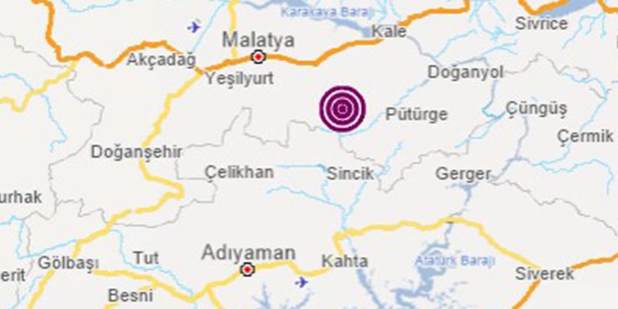 Malatya'da 4,7'lik deprem
