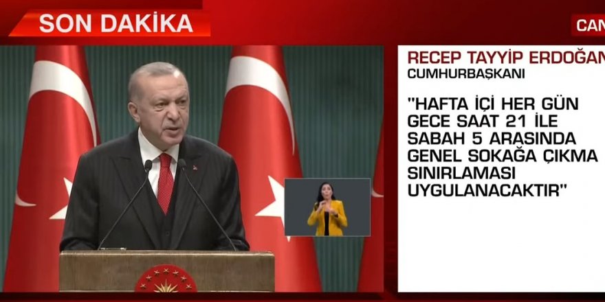 Son dakika Cumhurbaşkanı Erdoğan, yeni tedbir kararlarını açıkladı