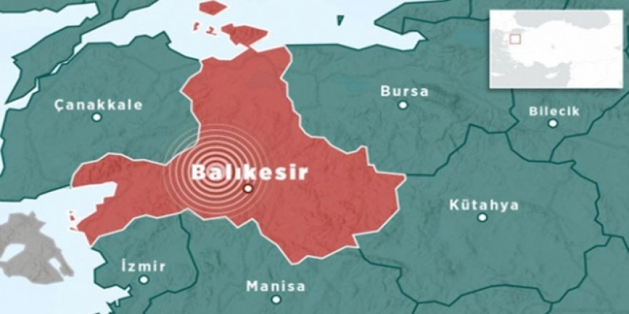 Balıkesir'de 4,1 büyüklüğünde deprem