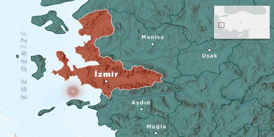 Ege Denizi'nde 4 büyüklüğünde deprem
