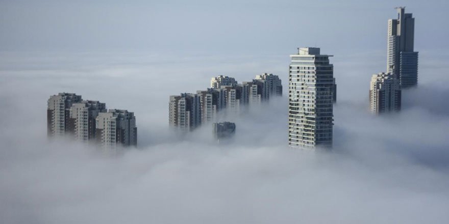Ankara'nın yüksek kesimleri sisle kaplandı!