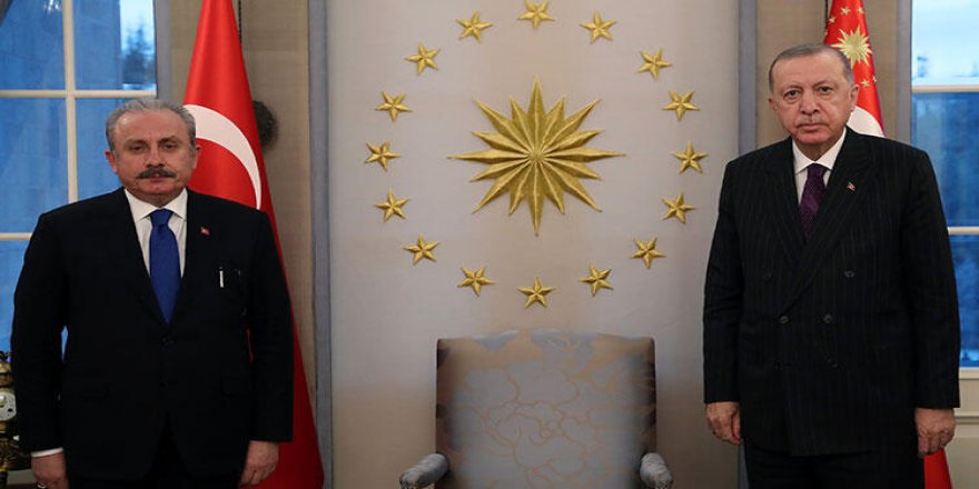 Cumhurbaşkanı Erdoğan, TBMM Başkanı Şentop’u kabul etti