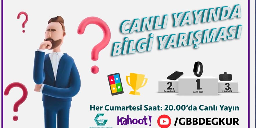Büyükşehir'den genel kültür temalı online bilgi yarışması!