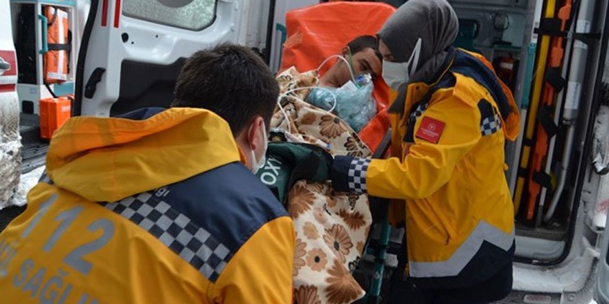 Aksaray'da soba gazı nedeniyle 17 kişi, hastanelik oldu