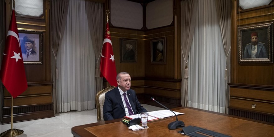 Cumhurbaşkanı Erdoğan, Fransa Cumhurbaşkanı Macron ile video konferans görüşmesi gerçekleştirdi