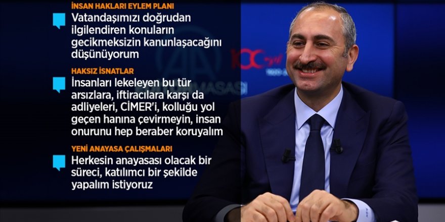 Adalet Bakanı Gül: İnsan Hakları Eylem Planı'nın iki yıllık uygulama süreci var
