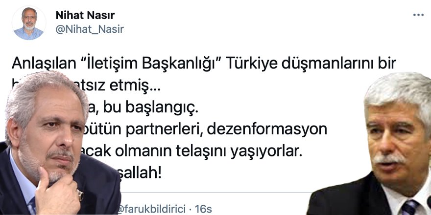 Gazeteci Nihat Nasır Faruk Bildirici'nin OMBUDSMANLIĞINI tek cevapla bitirdi