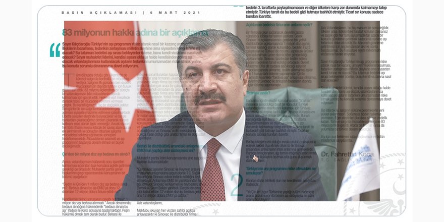 Sağlık Bakanı Koca: Kılıçdaroğlu, ülkenin aşı programını riske atarak nasıl bir kazanç umuyor?