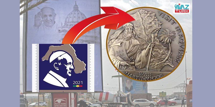 Papa’nın ziyareti şerefine bastırılan puldaki harita skandalına Vatikan’ın da madalyonla imza attığı ortaya çıktı