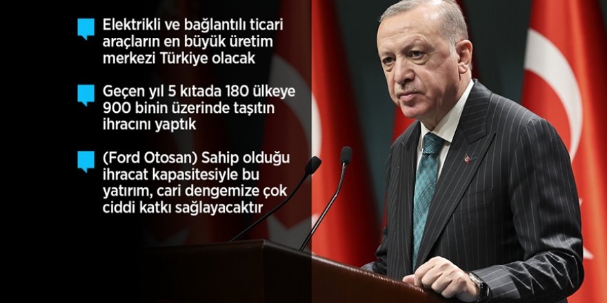 Cumhurbaşkanı Erdoğan, Ford Otosan Gelecek Vizyon Toplantısı'nda konuştu