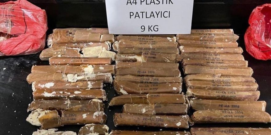Hakkari'de 9 kilo 200 gram A-4 plastik patlayıcı ele geçirildi