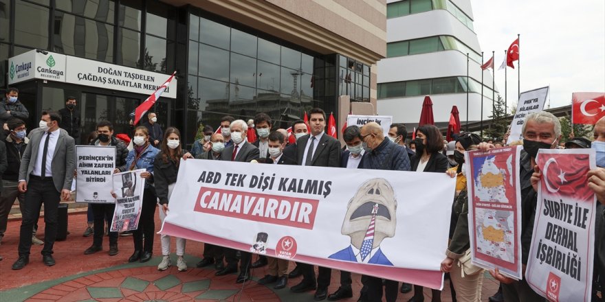 Türkiye Gençlik Birliği (TGB) üyeleri, ABD Başkanı Biden'ın 1915 olaylarını "soykırım" olarak nitelemesini protesto etti