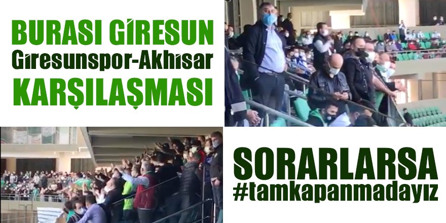 Adana'dan sonra Giresun'da da aynı SKANDAL tablo: Tribünde binlerce kişi