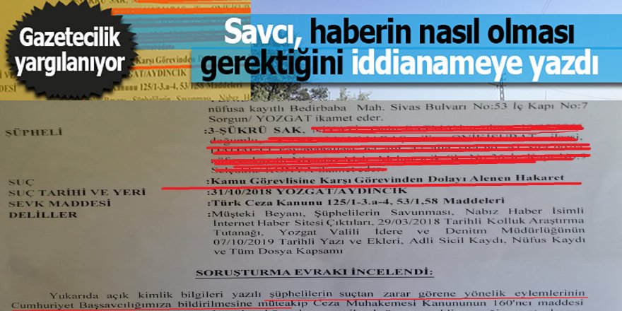Gazeteci Şükrü Sak'a 'Basın özgürlüğü gününde' hukuki temelden yoksun bir dava daha