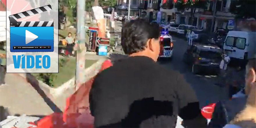 Fethiye Belediye Başkanı Alim Karaca'nın Türk Bayrağını yerlere fırlatan görüntüleri şok etti