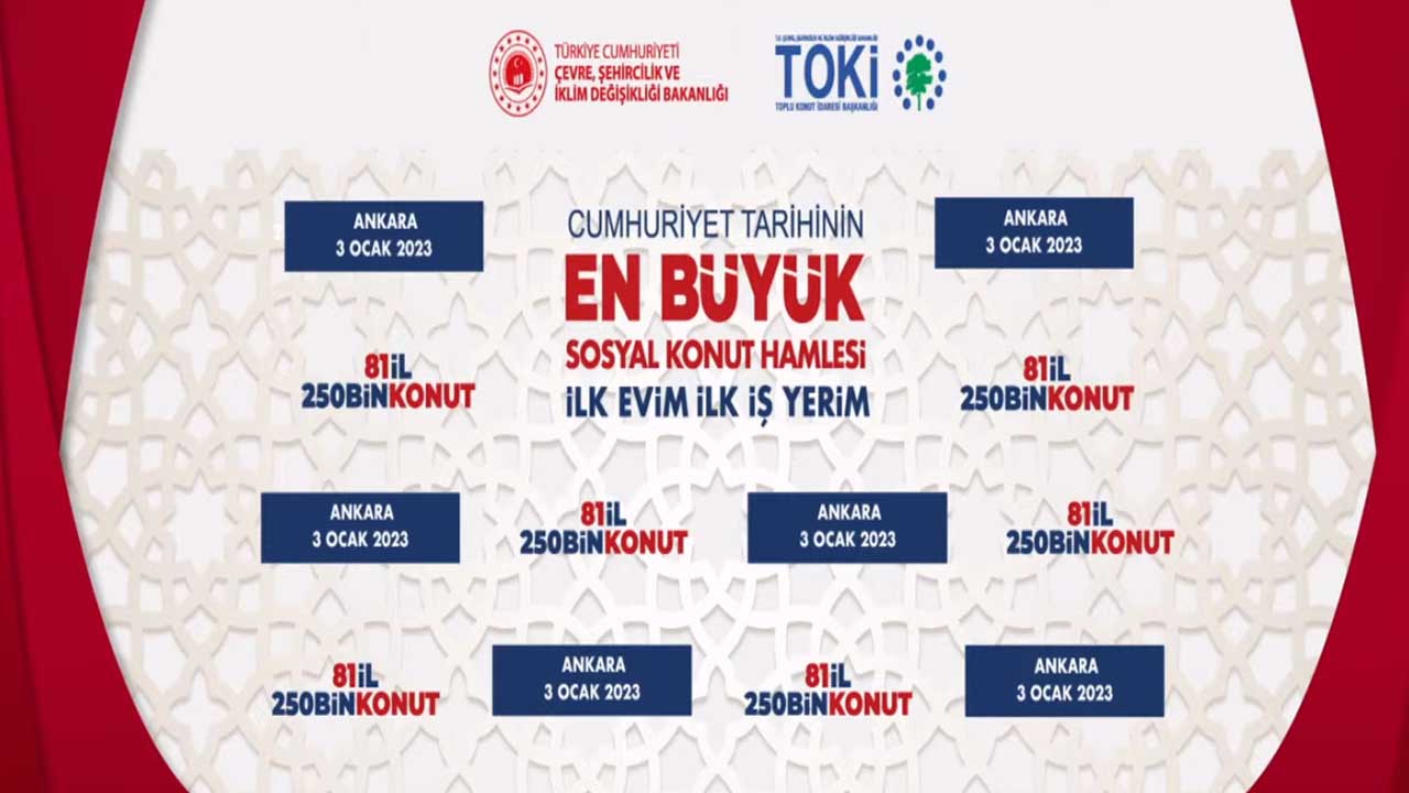 TOKİ Ankara Ayaş  Bala Beypazarı Çamlıdere Evren Nallıhan Koçhisar kura çekilişi sonuçları isim listesi 2023