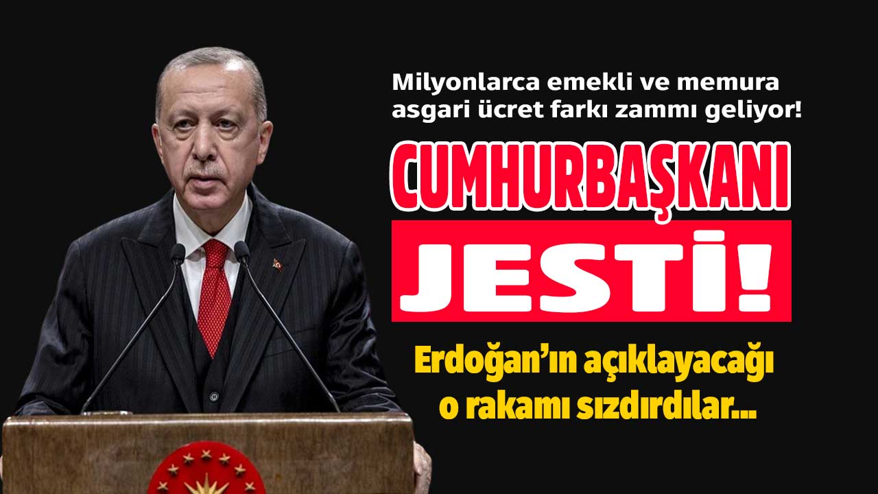 Emekli ve memur maaşına asgari ücret farkı! Erdoğan'ın jest açıklayacağı ek zam oranını sızdırdılar