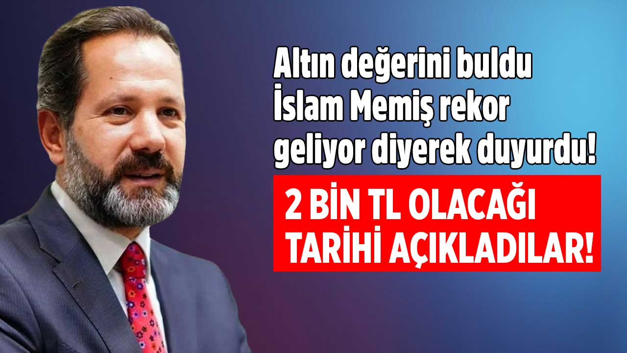 Altın değerini buldu İslam Memiş rekor geliyor diyerek duyurdu! Gram altın o tarihte 2 bin TL olacak