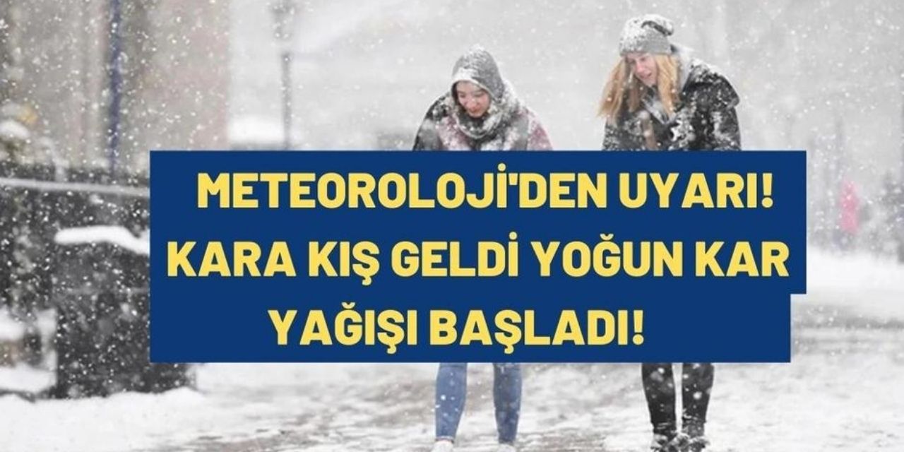 Beklenen kar sonunda geldi! O iller için alarm verildi