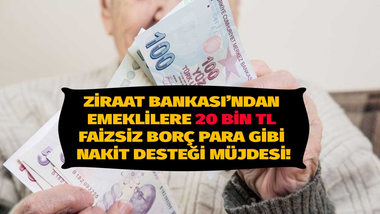 Ziraat Bankası promosyon imzası atan emeklilere 10.000 TL faizsiz borç para ve 150 TL Bankkart Lira verecek!