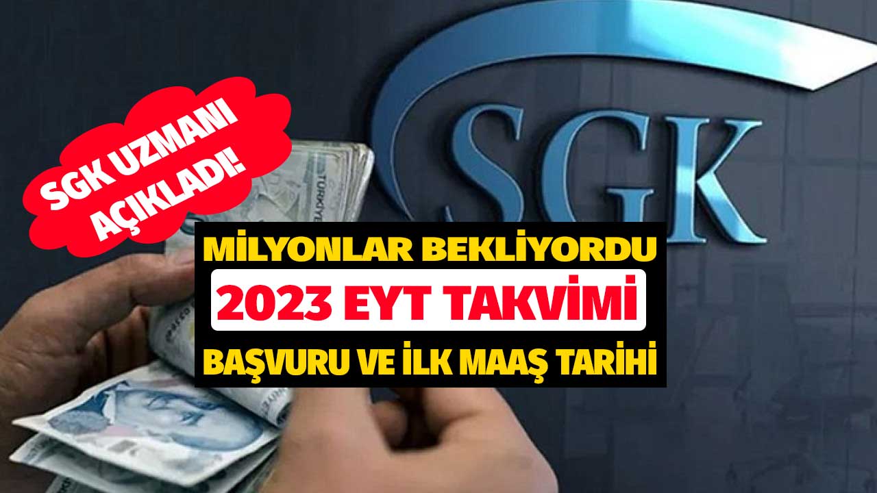 Milyonlar bekliyordu SGK uzmanı duyurdu! İşte beklenen EYT takvimi başvuru ve ilk maaş tarihi