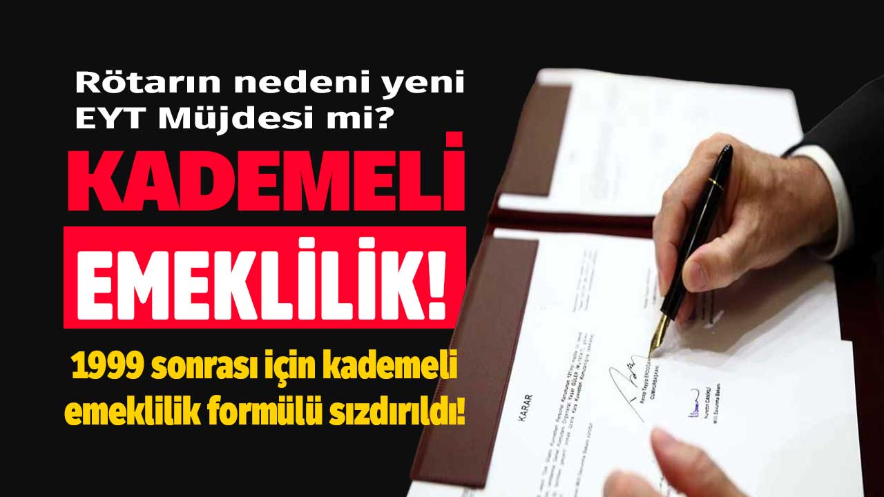 Rötarın nedeni yeni EYT müjdesi mi? Cumhurbaşkanı Erdoğan'dan 1999 sonrası için kademeli emeklilik formülü sızdırıldı