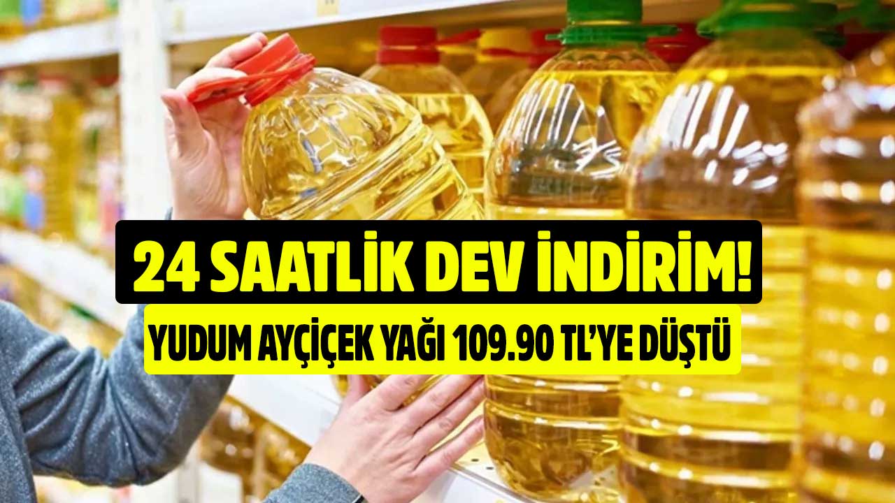 24 saatlik dev indirim! Carrefour Ayçiçek yağı fiyatlarına damping duyurusu Yudum yağ fiyatı 109.90 TL oldu