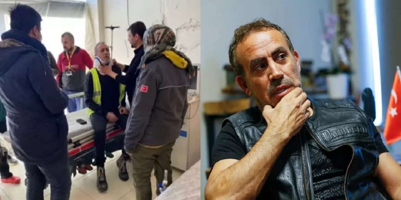 Pazarcık'a yardım götüren Haluk Levent kaza geçirdi!