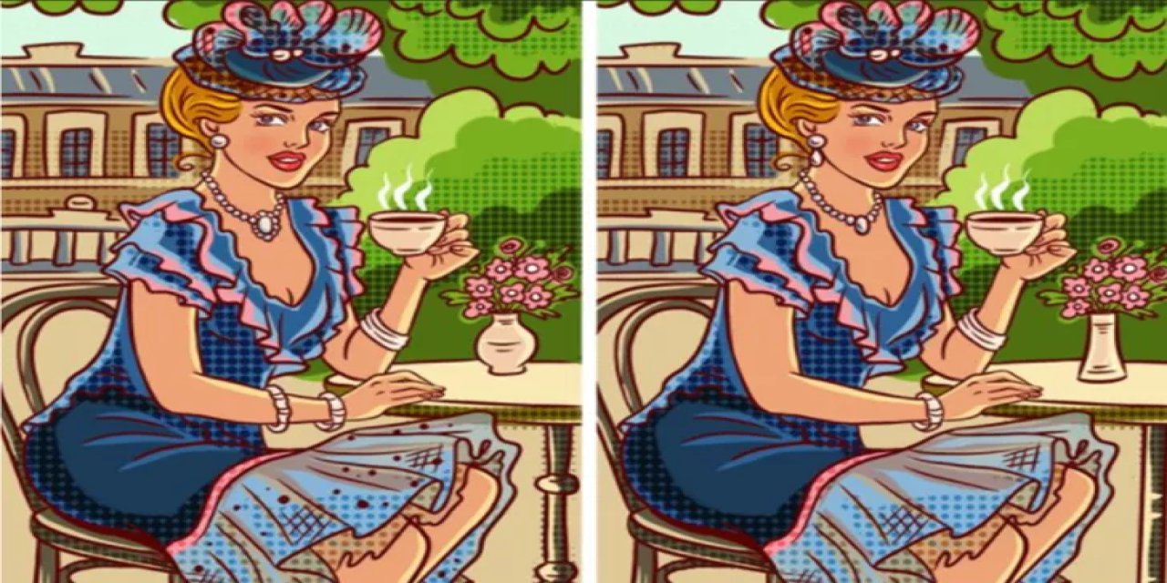 İki resim arasındaki 7 farkı 20 saniyede kimse bulamıyor! Sadece IQ seviyesi 160'ın üzerinde olanlar bulabilir