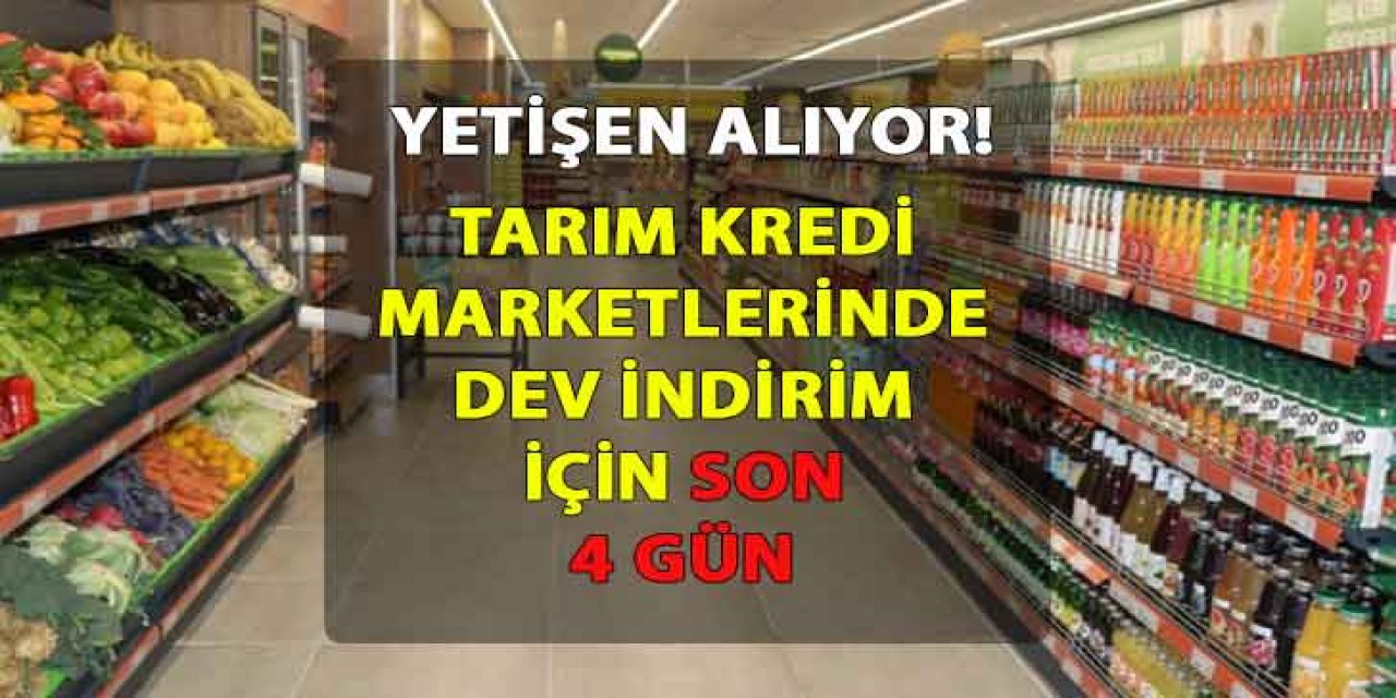 Tarım Kredi Marketlerinde dev indirim için son 4 gün! 5 Lt zeytinyağı fiyatında son indirim