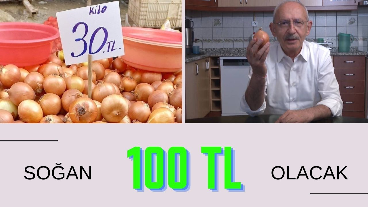 Soğanın 100 TL olacağını duyurdu!