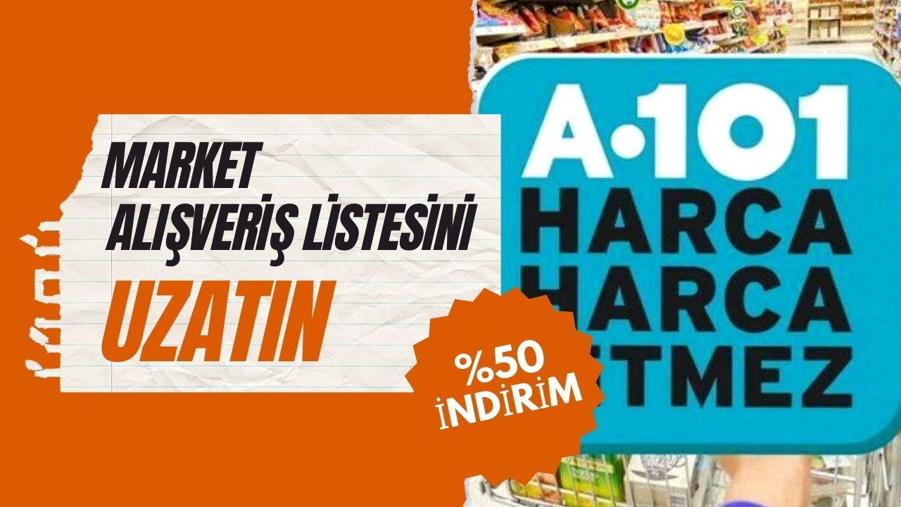 A101’den yüzde 50 indirim dönemi başladı! 12 ayrı indirim kataloğu yayınlandı