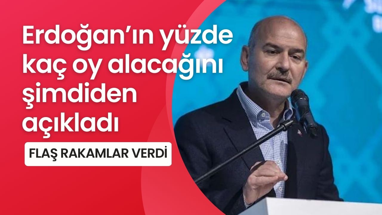 Soylu bu seçimlerde Erdoğan’ın yüzde kaç oy alacağını şimdiden açıkladı!