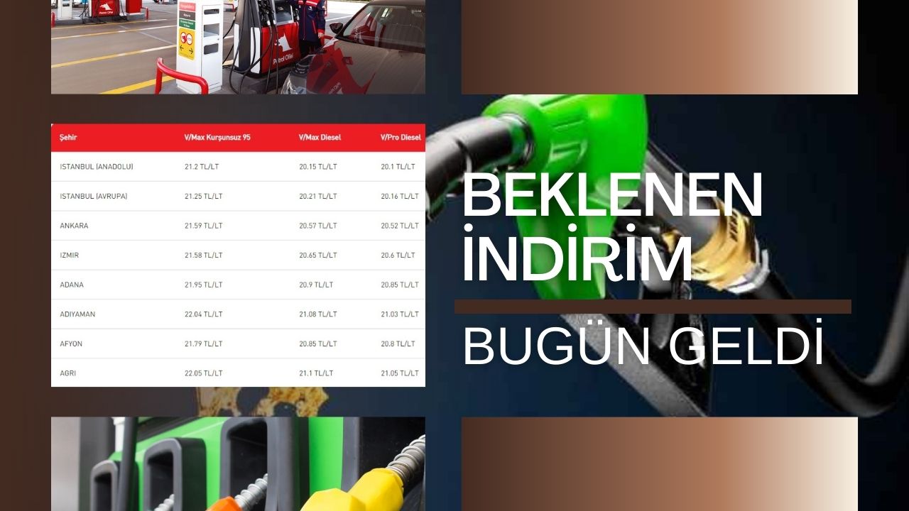 Petrol fiyatlarında Mart ayından buyana beklenen düşüş bugün gerçekleşti ve akaryakıt fiyatları güncellendi!