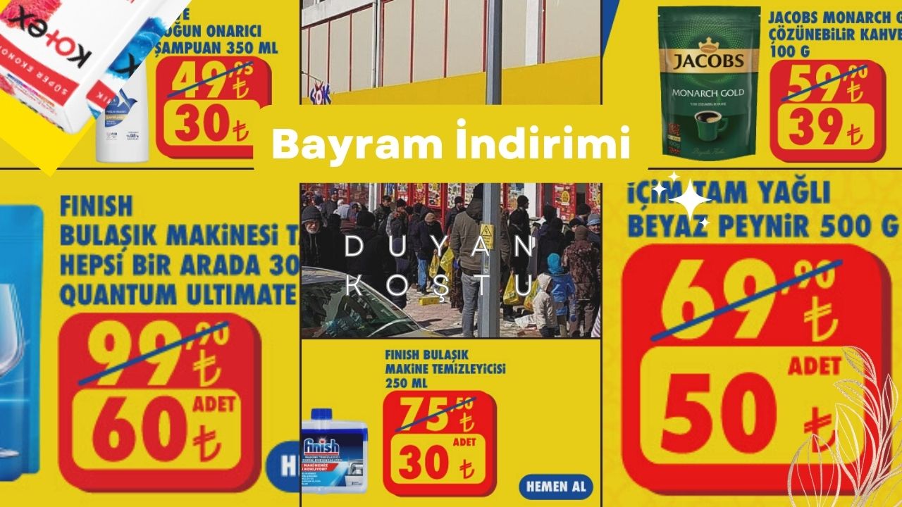 Bayramda vatandaş ŞOK marketlere koştu! 63,90 TL’den 32 TL’ye düştü