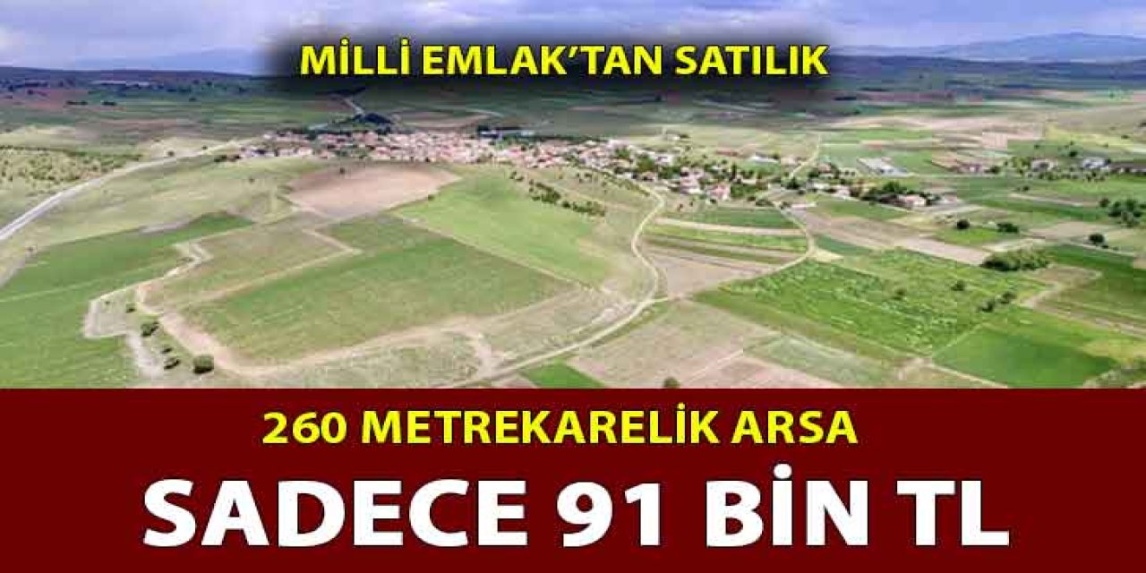 Milli Emlak'ta bedavadan ucuz 260 metrekarelik arsa! Yalnızca 91 bin TL Tek kredi ile alınabiliyor ve...