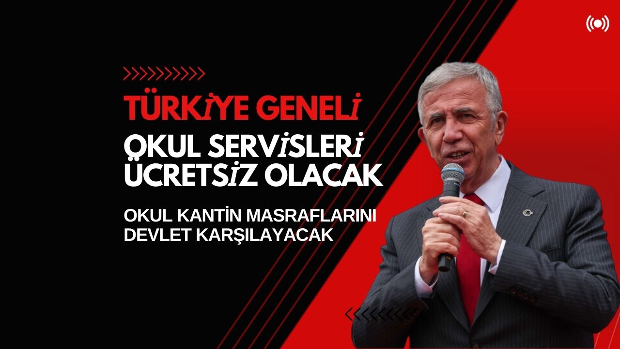 Tüm öğrenci servisleri ve kantin masrafları devlet tarafından karşılanacak!