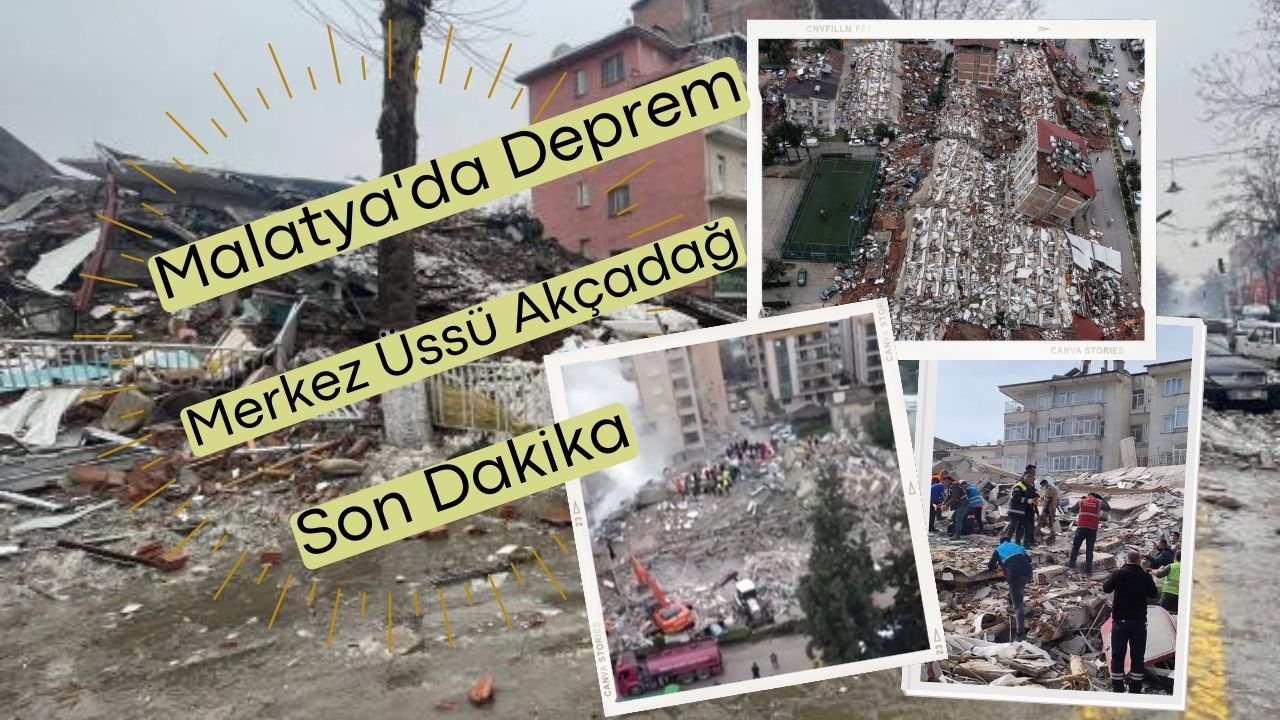 Malatya Akçadağ merkezli son dakika deprem!