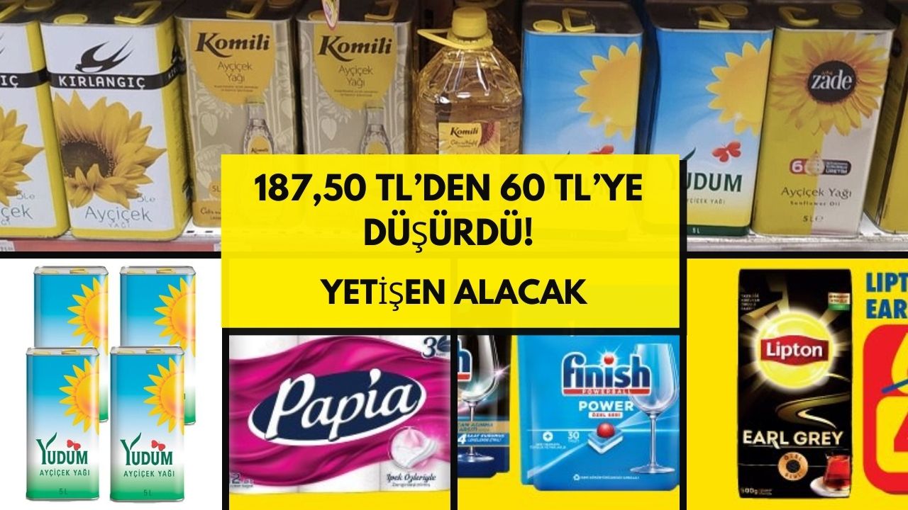 187,50 TL’den 60 TL’ye düşürdü! ŞOK Markette inanılmaz indirimler başladı
