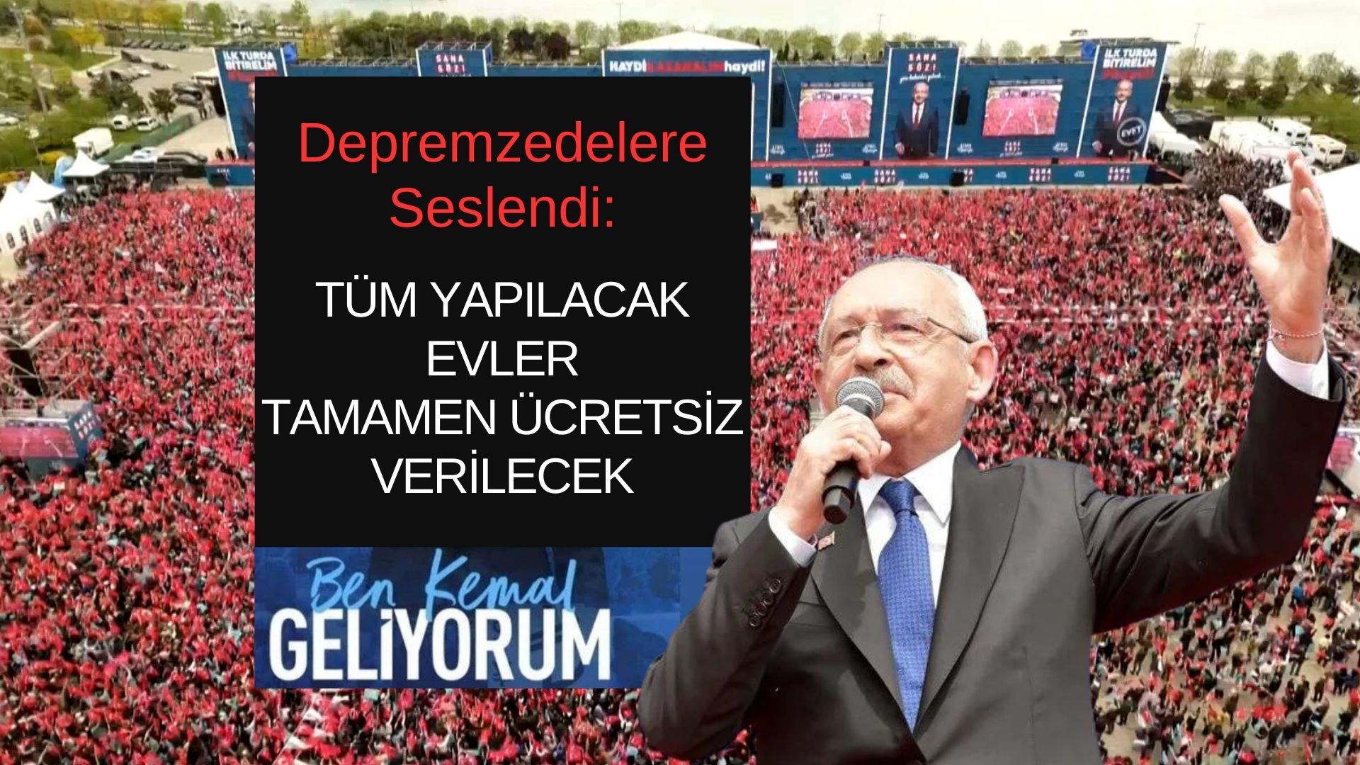 Yapılacak olan evler tamamen ücretsiz olacak!