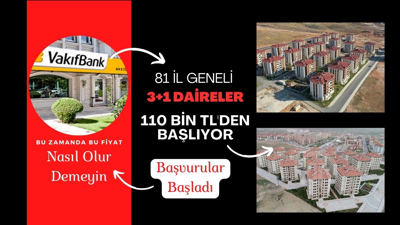 Resmen duyuruldu: 3+1 daireler 110 bin TL’den başlıyor! Üstelik hemen teslim
