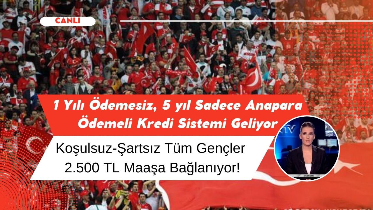 1 yılı geri ödemesiz 5 yılı sadece anapara ödemeli faizsiz kredi sistemi geliyor!