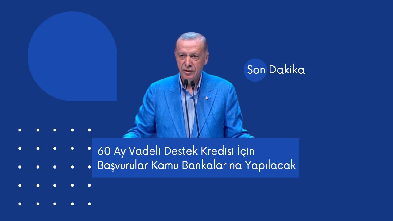 60 ay vadeli 50 bin TL kredi için başvurular kamu bankalarına yapılacak!