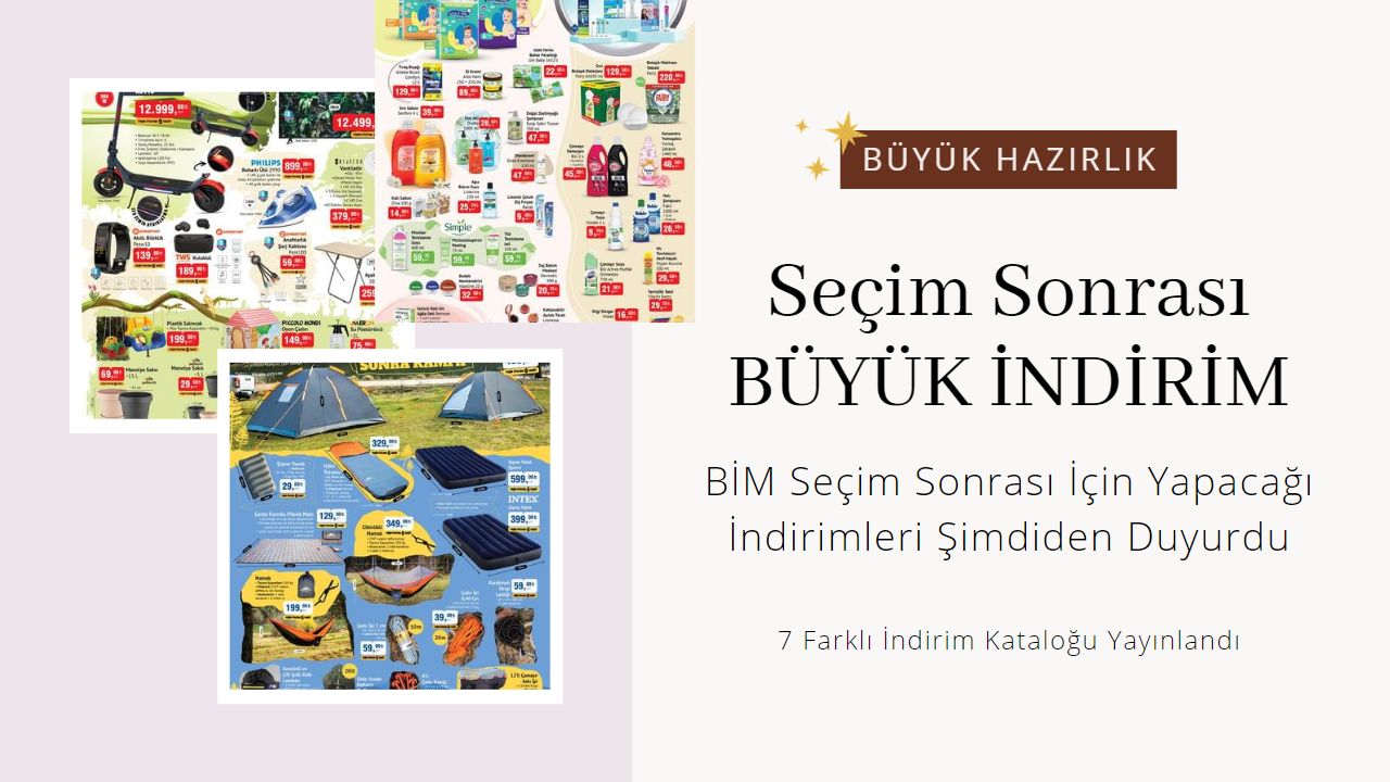 BİM market seçim sonrası yapacağı indirimleri şimdiden yayınladı!