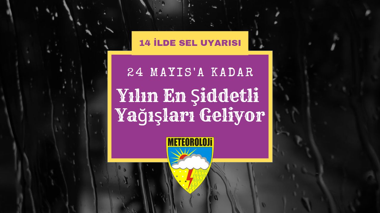 Meteoroloji ülke geneli önümüzdeki Çarşamba gününe kadar çok şiddetli sağanak yağış beklediklerini duyurdu!